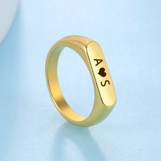 Engrave Name Personalized Finger Ring