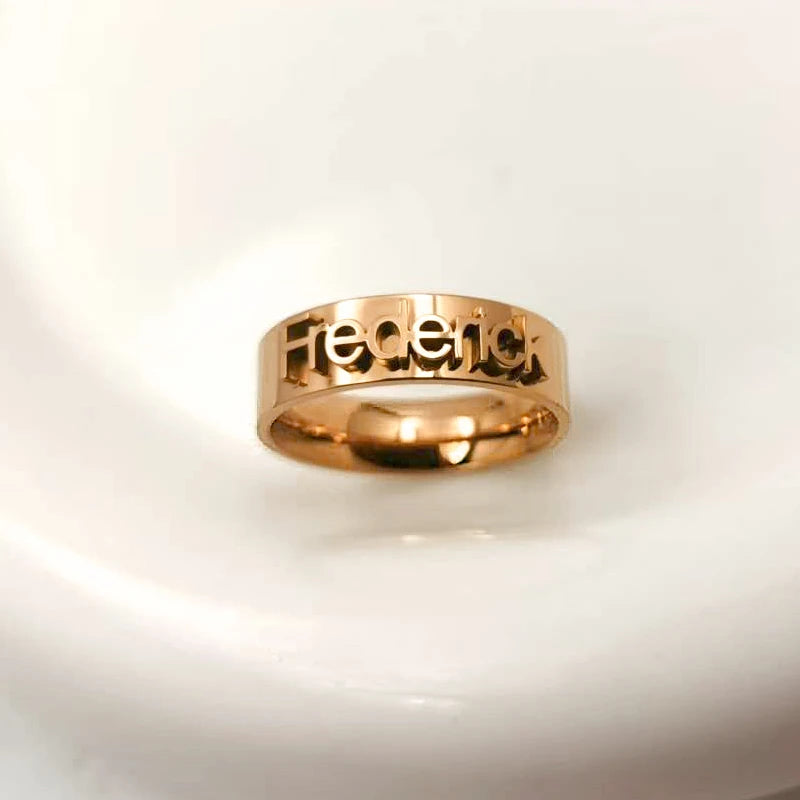 Personalized Name Ring